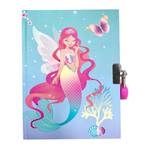 Pink Poppy Strawberry Scented Lockable Diary- Mermaid