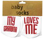 Baby Talk Socks  My Grandma Loves Me