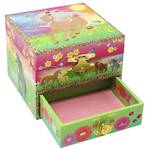 Pink Poppy Horse Meadow Music Box (Small)