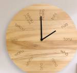Moana RD Te Reo Wooden Clock - Pinewood Face