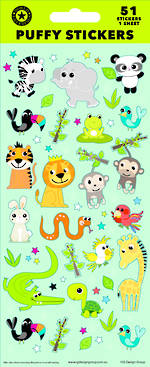 Puffy Stickers Jungle