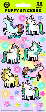 Puffy Stickers Unicorns