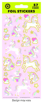 Foil Stickers Unicorns