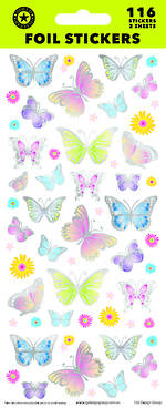 Foil Stickers Butterflies