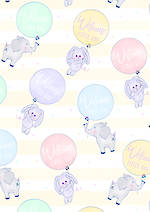 Folded Wrap Baby Animal Balloons