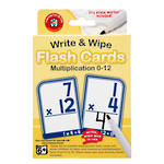 Write & Wipe Flashcards Multiplication W/Marker