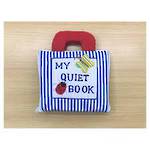My Quiet Book Blue Stripe Zippered