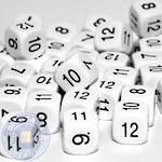6 Sided Dice Numbers 7 - 12
