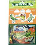 Crocodile Creek Dinosaurs Puzzle & Playset 48pcs