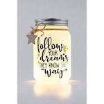 Stellar Haus Follow Your Dreams Sparkle Jar