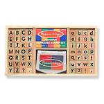 Melissa & Doug Wooden Stamp Set Alphabet