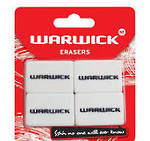 Warwick Erasers- 4 Pack