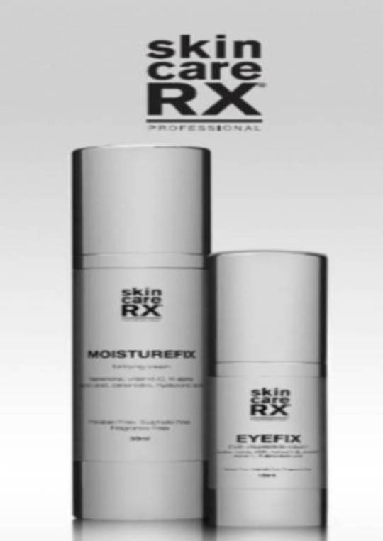 SkincareRX Pull Up Banner on  'X' Stand - Moisturefix & Eyefix