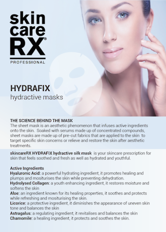 SkincareRX HydraFIX Hydractive Masks A5 Flyer - Pack of 50