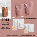VANI-T Special Collagen Offer: FREE  Lumiere Collagen Beauty Mistwith 6 VANI-T collagen products: x2 Glow Better Tea+ x2 Collage