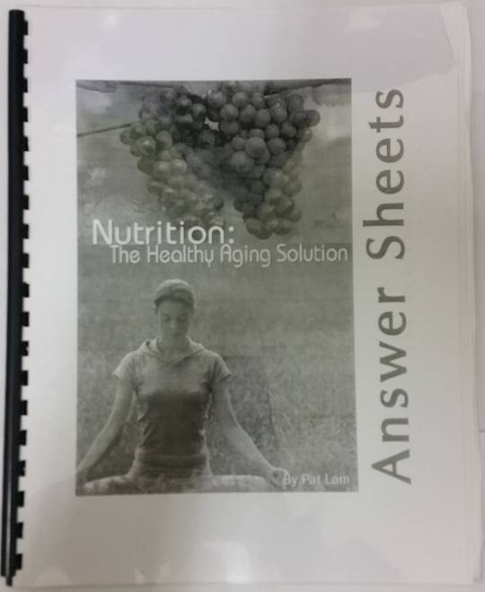 Nutrition: The Healthy Aging Solution Answer Sheets