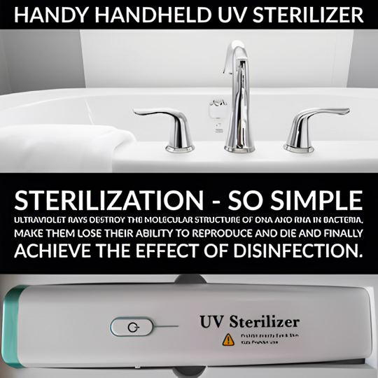 Handy Handheld UV Sterilizer + 250ml TheraVine anti-bac lotion image 2