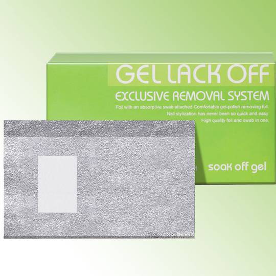 GEL LACK Gel Foil-Removal Wraps 100PCS image 0