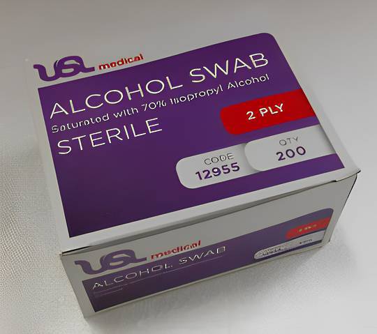 Alcohol Swabs 70% 200pc image 0