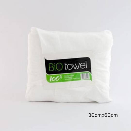 Bio Towel White 30cmx60cm Pack 50 image 0