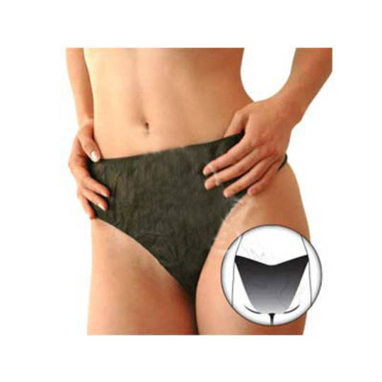 Disposable Ladies Briefs 6pc - Black image 0