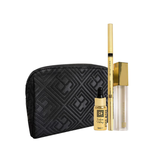 Alias 01- Case-Brow Lamination Gel, Brow Gold Oil (5ml) & Deep Dark Brown Pencil image 0