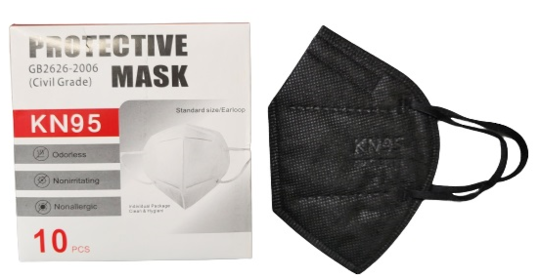 KN95 Face Mask - Black - 10 pack image 0