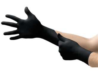 Black Nitrile Gloves - Small (heavy duty) Power Free image 0