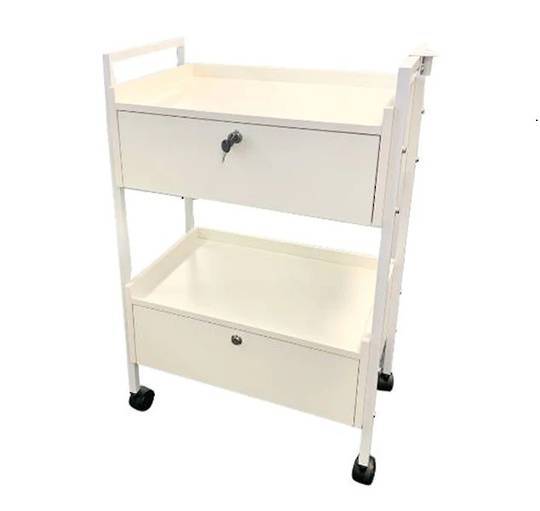 Two Tier Trolley - Double Drawer image 0