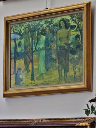 Gauguin  Tahitian Women - Large Framed Print under Glass