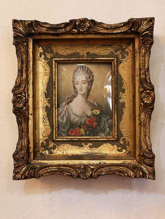 Hand-painted Antique Italian Miniature Portrait $395