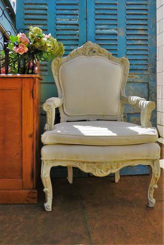 Substantial French Provincial Arm Chair $1250.00