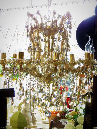 High Purity Champagne Crystal Chandelier - 8 Arm $3250.00