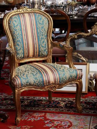 Pair of French Antique Arm Chairs