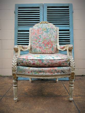 French Provincial Antique Armchair $950