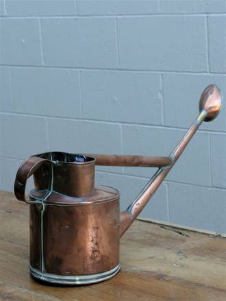 19th Century copper Watering Can - Bespoke Long-reaching spout
