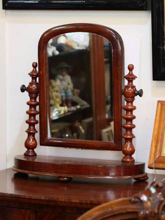 Victorian Barley Twist Dressing Table Cheval Mirror - Small size $495