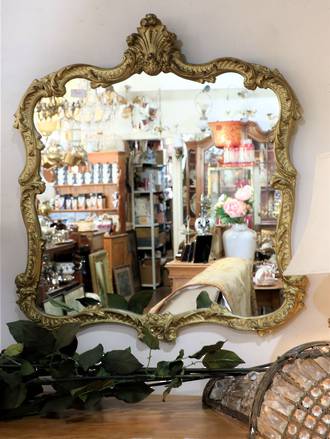 Vintage Ornate Gilt Mirror - Rococo Style - Circa 1910