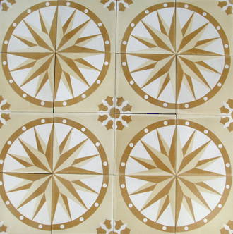 Yellow Compass Tiles