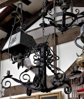Large Wrought Iron Chandelier $2250