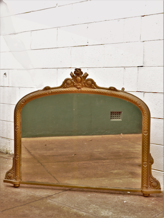  French Antique Over mantel Mirror $1595 (once restored)