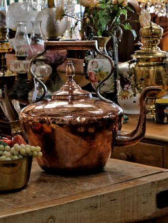 19th Century Gigantic Copper Tea Pot  - Store Display$995