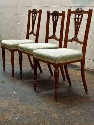 Edwardian Dining Chairs set of six $2100.00