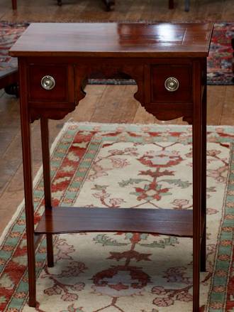 Finely Crafted Petit Sheraton Style Side Table $1350