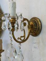 Pair of  Original French gilded wall sconces