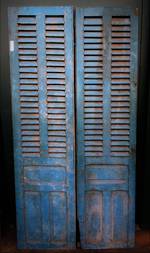 Antique French Shutters or shutter Doors $950 pr Aqua