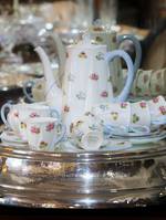 Shelley Coffee Set - Forget-me-knot