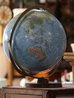 Large Vintage World Globe - Raised detail