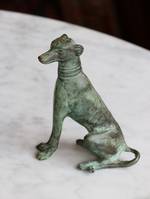 Small Bronze Dog sculpture