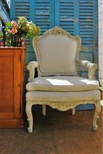 Substantial Pair of French Provincial Arm Chairs - $2500 pair